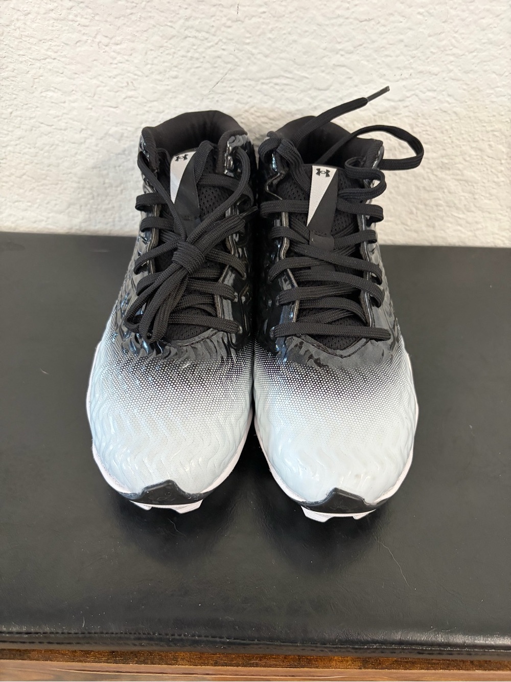 Under Armour youth Black to White Gradient Athletic Sneakers
